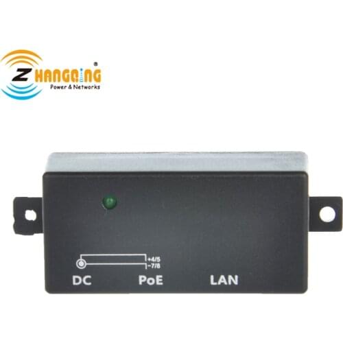 Psaaive PoE 1 Port PoE Injector 100Mbps PoE Patch Panel For IP Camera VOIP Phone