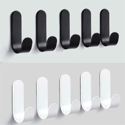 5pc Wall Mounted Towel Hook For Bathroom Coat Hook Rustproof Hook Hanger For Kitchen Hardware Hook For Keys In The Hallway