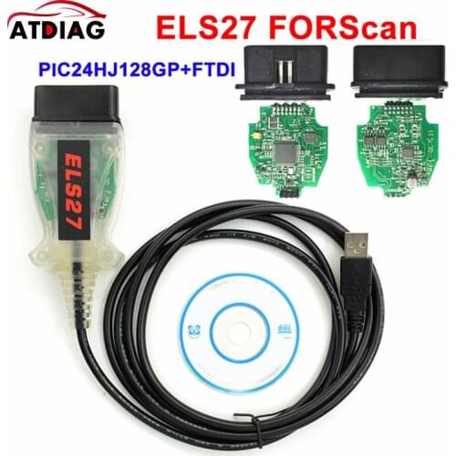 ELS27 FORScan PIC24HJ128GP+FTDI Microchip Designed Work Over ELM327&J2534 ELS27