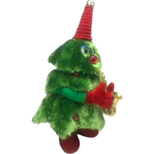 Cute Cartoon Christmas Tree Plush Toy Stuffed Toy Party Electronic Stuffed Electric Toys Can Singing Dancing Plush Toys