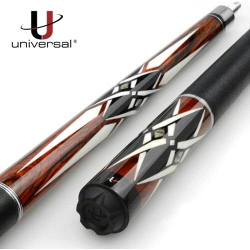 New Universal Sculpture Pool Billiard Cue 12.75mm Tip UN111-11 Black 8 with Protector