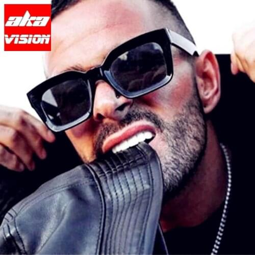 AKA VISION 2021 Square Sunglasses Women Retro Eyeglasses Women/Men Gradient Clear Lens Glasses Women Gafas Lentes De Sol Mujer