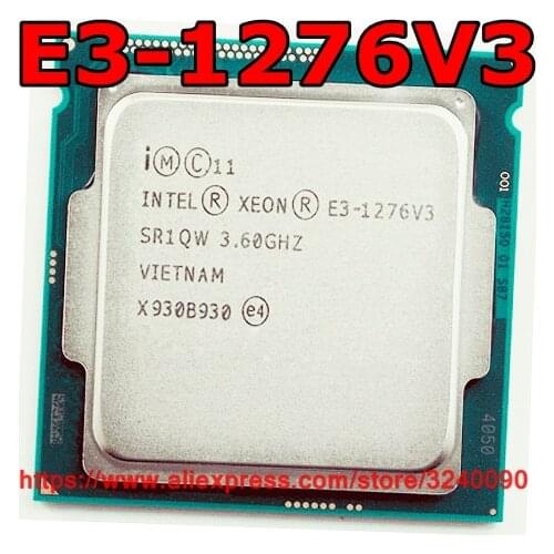 Original Intel CPU Xeon E3-1276V3 Processor 3.60GHz 8M Quad-Core E3-1276 V3 Socket 1150 free shipping E3 1276 V3 E3 1276V3