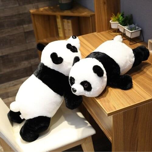 Simple and Cute Lying Panda Doll Skin-friendly and Comfortable Plush Toy Simulation Panda Doll Doll Girl Valentines Day Gift