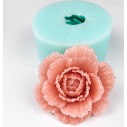 PRZY blooming peony mold silicone bouquet rose mold beautiful peony soap mold candle mold clay resin mold