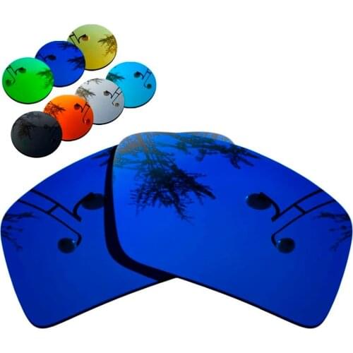 100% Precisely Cut Polarized Replacement Lenses for Eyepatch 2 Sunglasses Deep Blue Mirrored Coating Color- Choices