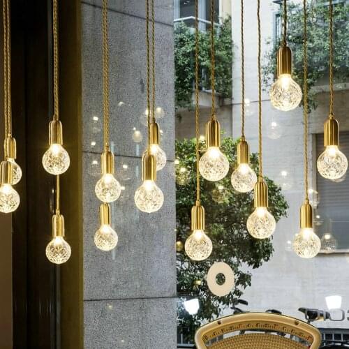 LED Modern Glass Pendant Lights Fixture Hang lamp Designer Loft Style Retro Kitchen Lamp Metal Industrial Lighting Bedroom Bar