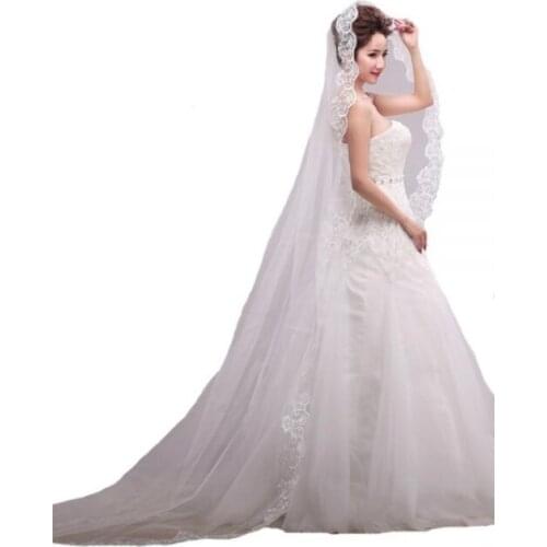 Свадебные кружевные фаты SSYFashion China At AliExpress