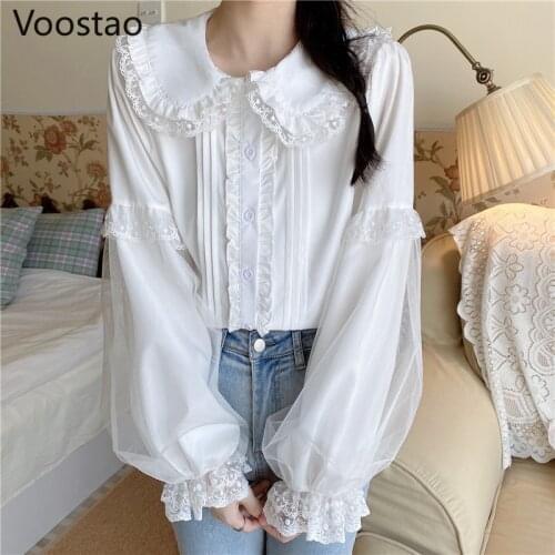 Voostao White Blouses