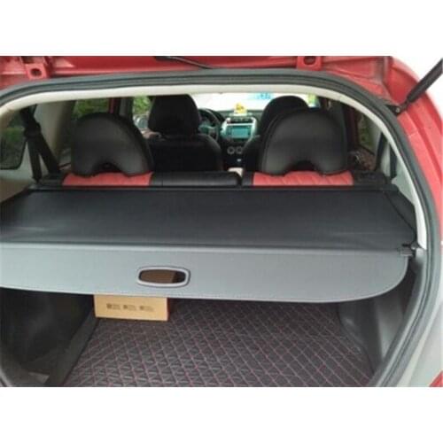 For Honda FIT/JAZZ 2002 2003 2004 2005 2006 2007(Black Beige) High Quality Rear Trunk Security Screen Privacy Shield Cargo Cover