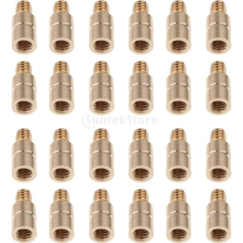 Premium 24 Pieces/Set 25 grains Copper Archery Arrow Weights Screw Point Insert Accessories