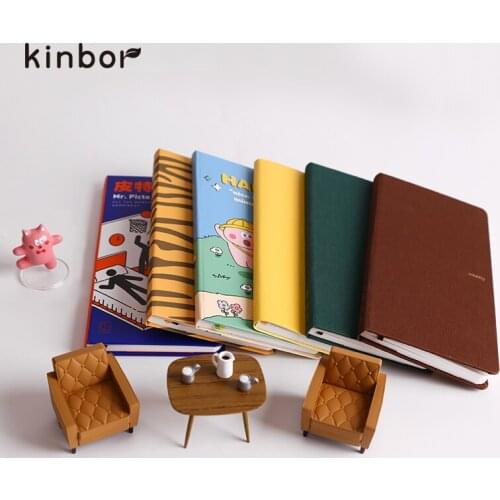 Youpin Kinbor Cute 2022 Weekly Planners Notebook Agenda Portable Pocket 120 Sheets Leather Diary Notepad Office School Supplies