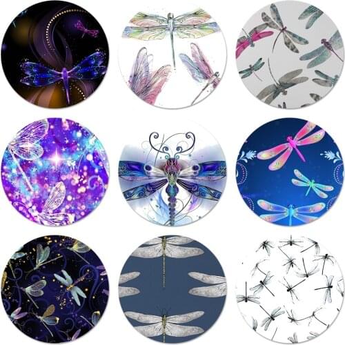 Dragonfly Animal Art Icons Pins Badge Decoration Brooches Metal Badges For Clothes Backpack Decoration