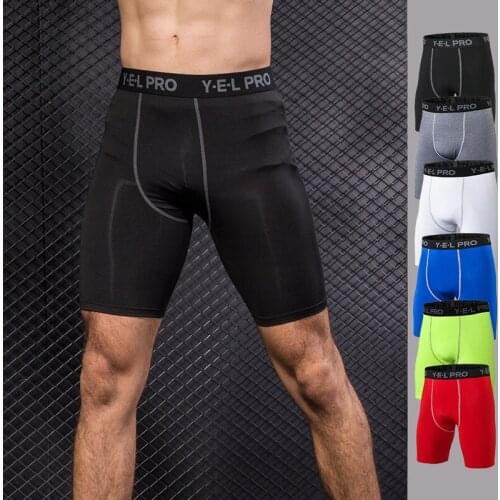 Fannai Brand Running Tights Men Yoga Sport Skins Leggings Fitness Spandex Quick Dry Gym Compression Shorts Athletic Basketball