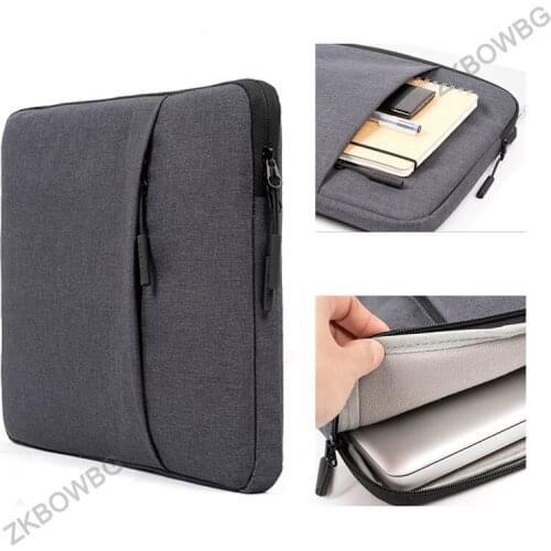 Zipper Laptop Sleeve for Macbook Pro Air for ASUS Thinkpak HP Dell 13 13.3 14 15.6 inch Portable Computer Protective Bag Pocket