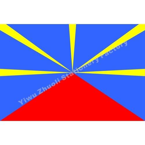 France Proposed Reunion (VAR) Flag 150X90cm (3x5FT) 120g 100D Polyester Double Stitched High Quality Banner Free Shipping