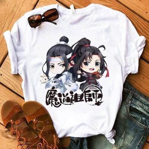 2021 Mo Dao Zu Shi T-Shirt Summer Women Anime Tee Shirt Fashion Vintage Harajuku Casual Unisex Manga Short Sleeve Tops