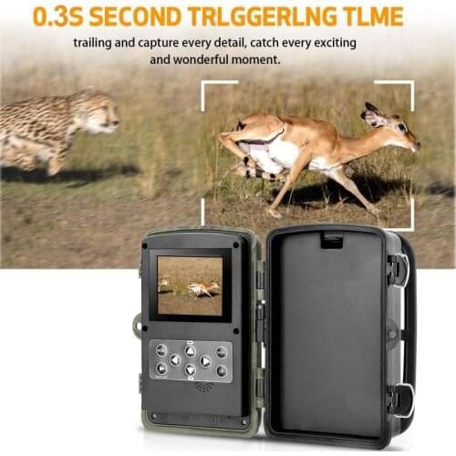 HC802A Wildlife Hunting Camera 16MP 1080P Outdoor Wireless Tracking Cams Campark Trail Cameras WiFi Wildlife Hunted Game Video