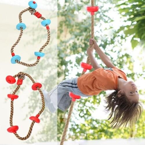 Children Climbing Rope Swing Disc Climbing Rope Kids Garden Playground Backyard Outdoor Swing Games Climbing Equipment Set