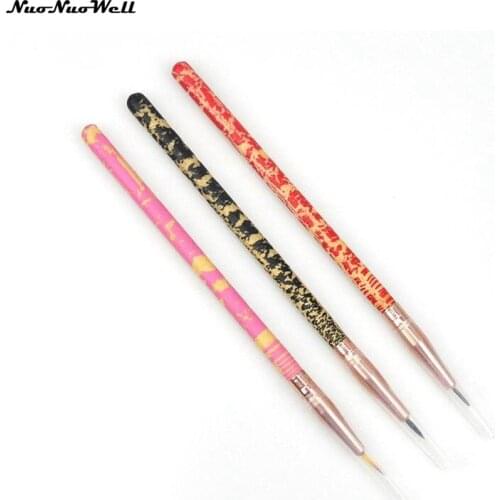 Cosmetic Makeup Brush Professional Eyeliner Brush Foundation Powder Eyeshadow Eyeliner Blending Concealer Brushes with Caps