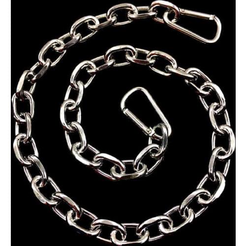 Fashion Punk Hip-hop Trendy leather Belts Waist Chain Male Pants Chain Men women Jeans Silver Metal Clothing Accessories YS12