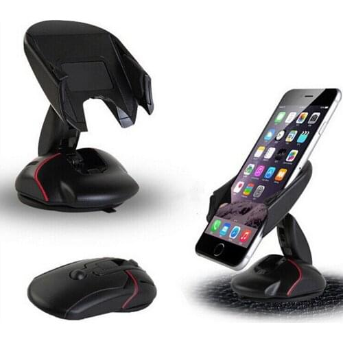Mouse Bracket Creative Navigation Multifunctional Silica Gel Sucker Bottom Folding Car Mobile Phone Bracket