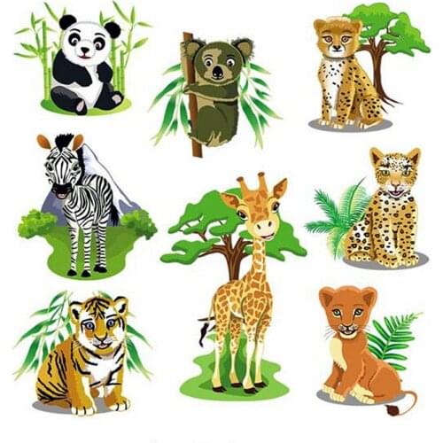 Patches Forest Animal Transfert Thermique Vetement Clothes Stickers Stranger Things Appliques For Clothing Riverdale Biker Patch