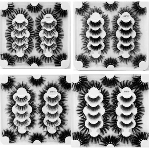 NEW 18pair Fluffy Lashes 3d Mink Lashes 12mm-25mm Soft Thick Natural Eyelashes Wholesale False Eyelashes Makeup Lashes Mink