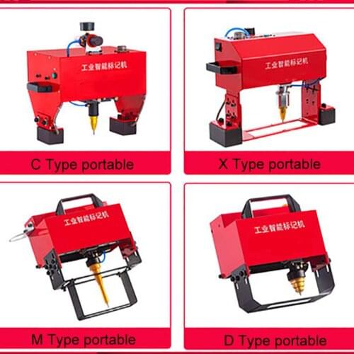 Pneumatic marking machine D type portable steel plate metal electric vehicle motorcycle mold/frame number, engraving machine