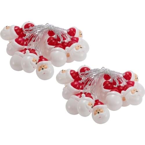 Christmas Santa Claus String Lights 40 Led Lights Colorful Xmas Decor Light for Christmas Tree Decoration Outdoor Decor