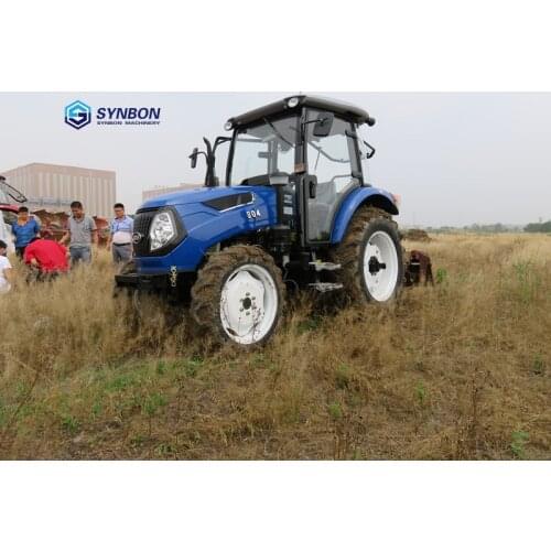 New 80HP 4 WD High Power Mini Orchard Farm Hydraulic Multiple Auxiliary Tools Agriculture Machinery Wheel Tractor With Cab
