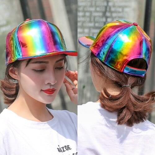 Rainbow Color Changing Hat Women Men Fashion Hip Hop Hats Carnival Party Props Sunshade Sports Baseball Cap Dad Caps
