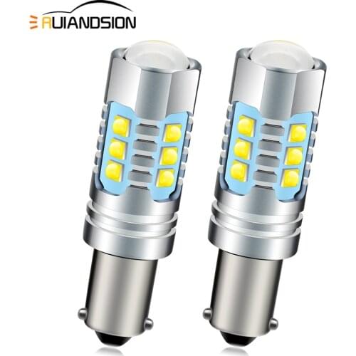 2Pcs 30W 50W 80W CANBUS BA9S BAX9S BAY9S H21W T4W H6W XBD LED Side Mark Reversing Light Backup Signal Lamp 12V 24V White 6000K