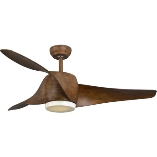 Vintage Ceiling Fan Led Ceiling Light with Remote Control for Living Room Dinning Room within 5inch & 10 inch rod