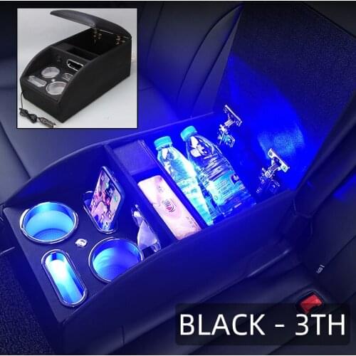FOR GEELY Preface Bo Rui GE Emgrand GT Binray GL EV Jia Ji Rear handrail box mobile phone charging USB LED Put paper towels