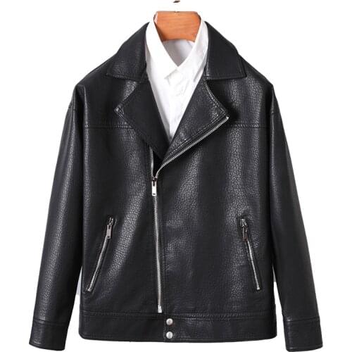 Winter Leather Jacket Men Casual Loose PU Vintage Bomber Jacket 2021 Thick Windbreak Coat Male Clothing