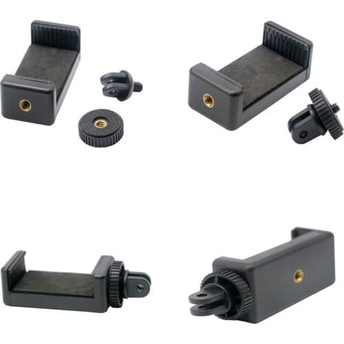 1Pcs Selfie Sticks Tripod Mount Sports Camera Adapter to Phone Clip Clamp Camera Tripod Accessory