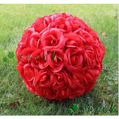 10 pcs* 25cm 10" artificial flower silk rose balls artificial flower bouquet decoration rose ball wedding decoration