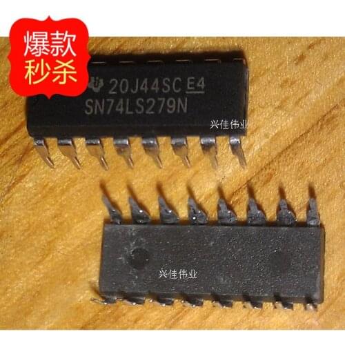 10PCS SN74LS279N DIP package logic RS flip-flop / latch compatible HD74LS279P