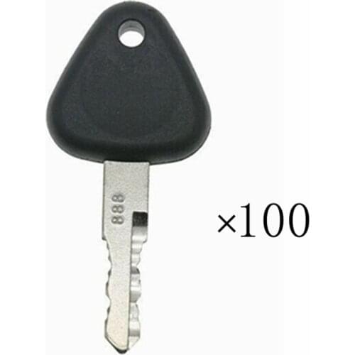 100pc For SDLG Heavy Equipment Ignition Keys Backhoe Excavator Loader 888