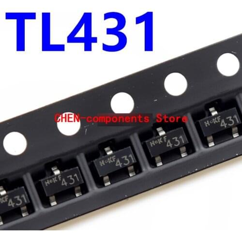 100pcs TL431 SOT-23 0.5% Precision patch voltage regulator transistor