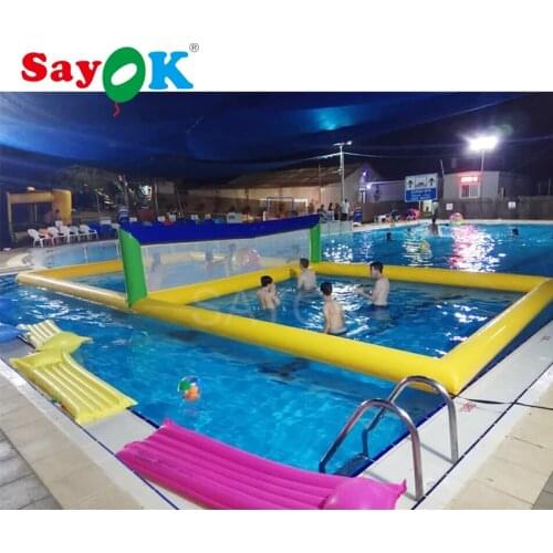 10x5x1.5mH Inflatable volleyball court for pool volleyball field inflatable water park equipment with air pump for kids/adults