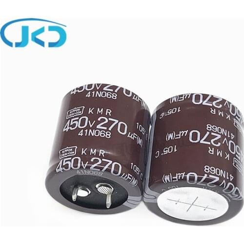 2pcs Original 270uF 450V NCC KMR Series 30*30mm Long Life 450V270uF Aluminum Electrolytic capacitor NIPPON CHEMI-CON