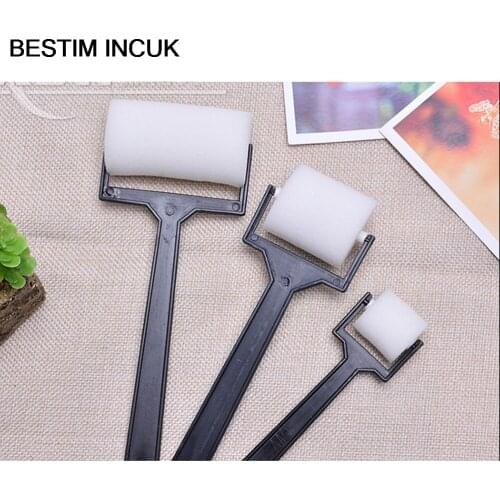 BESTIM INCUK 3pcs White Sponge Brush Foam Painting Roller Brush Kids Craft Tool Drawing Toys