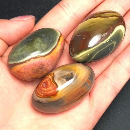 3Pcs Natural colorful Marine stone irregular massage crystal, reiki healing beautiful crafts