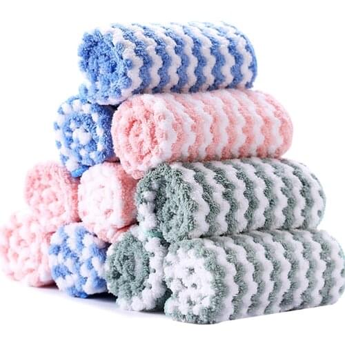 30PCS 25*25CM Cleaning Cloths Oil Free Dishwashing Towel Kitchen Cleaning Rag Microfiber Towels Cleaning Micro Fiber Wipe