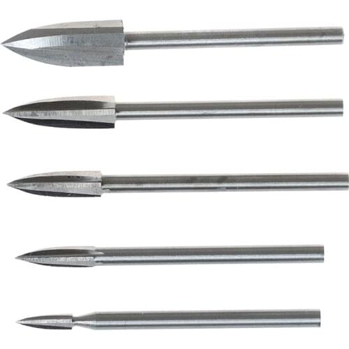 5PCS Carbide Steel Wood Engraving Drill Bit For Woodworking Drilling Carving