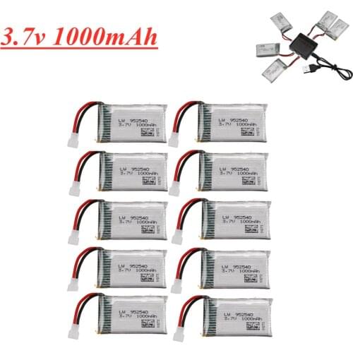 3.7V 1000mAh 902540 Lipo Battery for Syma X5 X5C X5SC X5SW TK M68 MJX X705C SG600 KY601 RC Quadcopter Drone Spare Part
