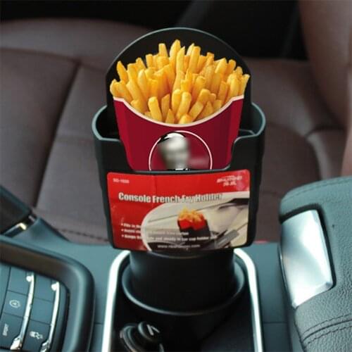 Car French Fries Cup Holder Fries Snacks Box Multifunctional Phone Key Drink Mount Holder Car-Styling