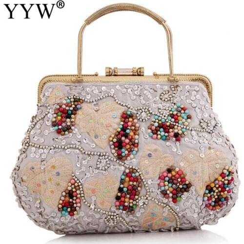 Ladies Rhinestone Handbags Elegant wedding Party Purse Luxury Evening Party Clutch Bag With Chain Vintage Bags For Women 2019